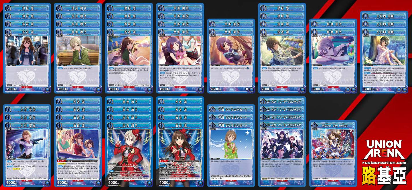 Girls in the Frontier 偶像大師 灰姑娘女孩 上位卡表