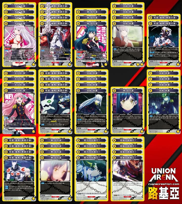 🟨狗男女混七番 魔都精兵的奴隸 上位卡表